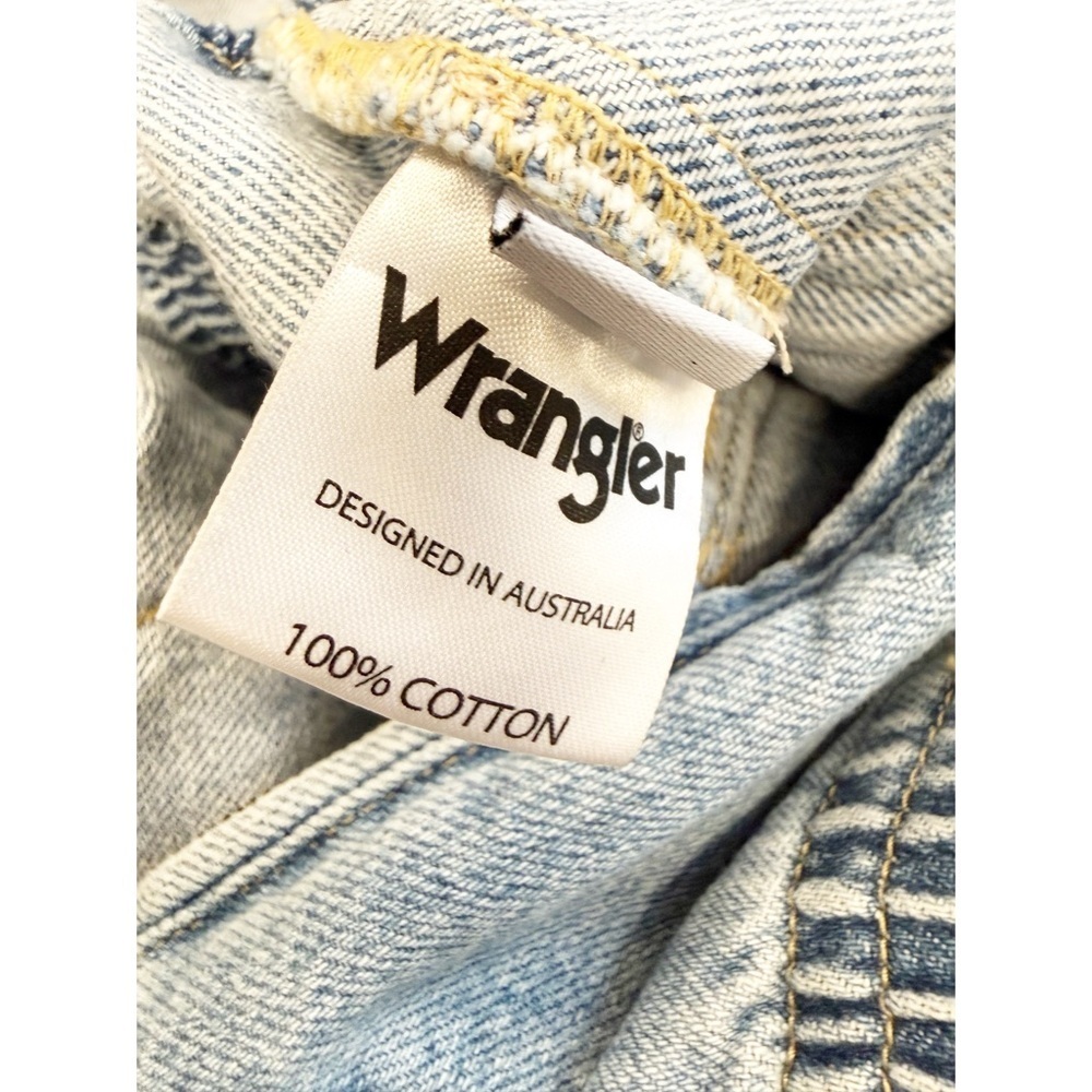 NWOT Wrangler Light Wash Denim Zip-Front Utility Romper, Size 4 - Picture 9 of 10